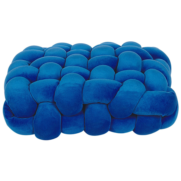 Dekokissen SIRALI Samtstoff 30 x 30 cm Blau