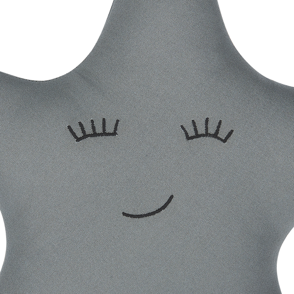Dekokissen BHOPAL Baumwolle 40 x 40 cm Grau Stern