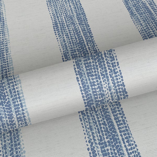 Sanders und Sanders Tapete gemalte Streifen Blau und Weiß - 53 cm x 10,05 m - 640761