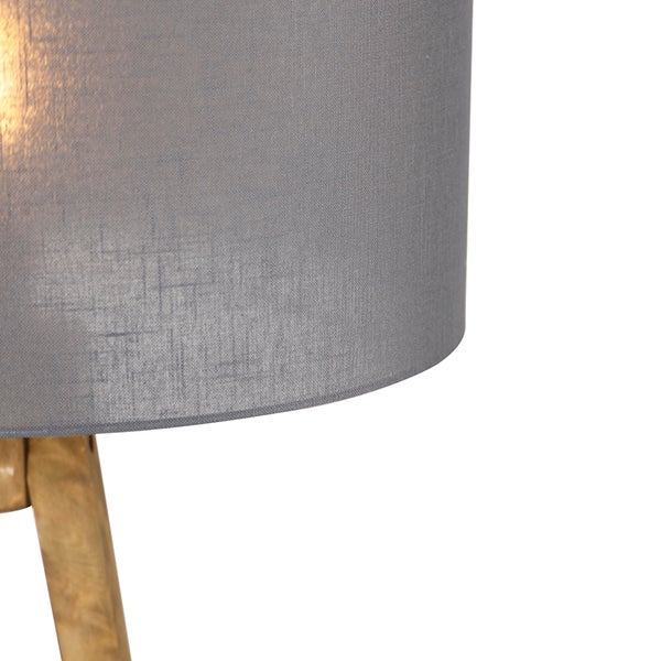 Ländliches Stativ Vintage Holz mit dunkelgrauem Farbton 50 cm - Tripod Classic