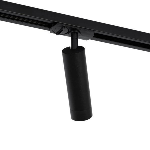 Modernes 1-Phasen-Schienensystem mit 5 Strahlern 35mm schwarz - Jeana Luxe