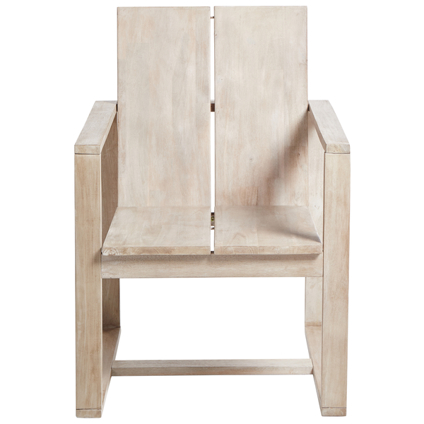 Set mit 2 Stühlen und Sitzkissen AZZANELLO Akazienholz Cremeweiß
