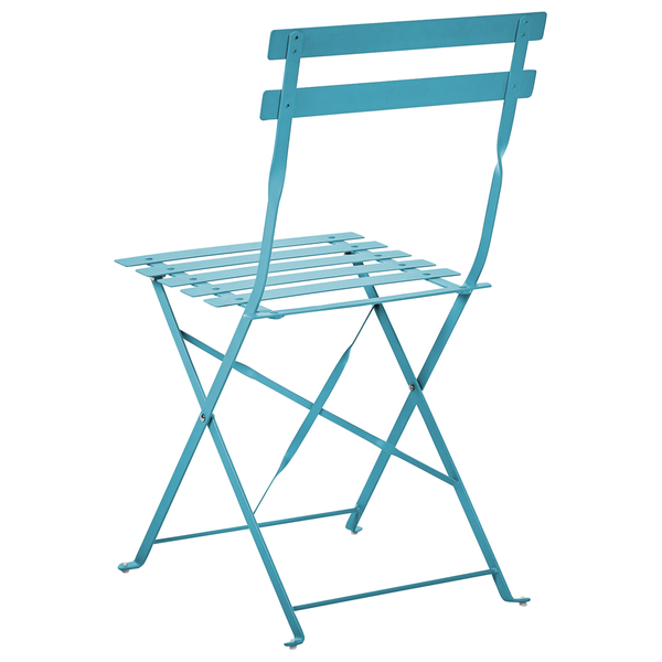 Bistro Set klappbar FIORI Metall Seeblau