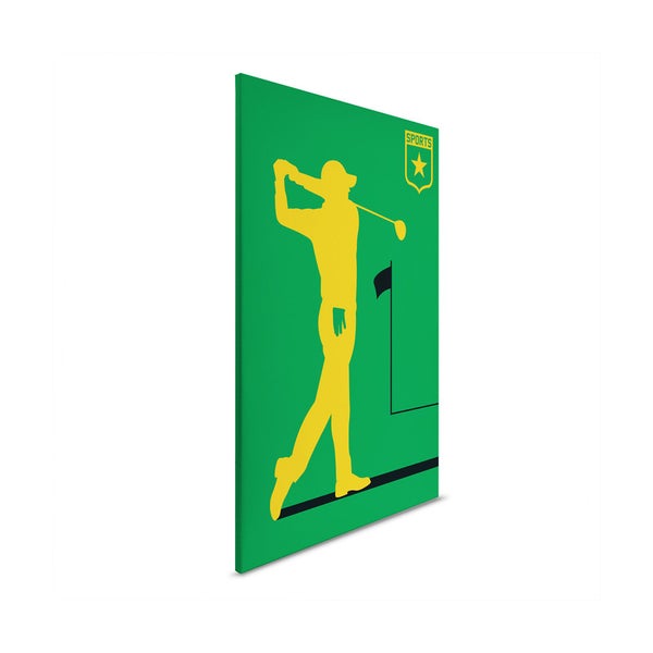 Leinwandbild mit Golfspieler-Motiv