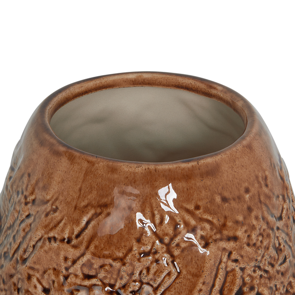 Blumenvase BETTA Steinzeug 22 cm Braun