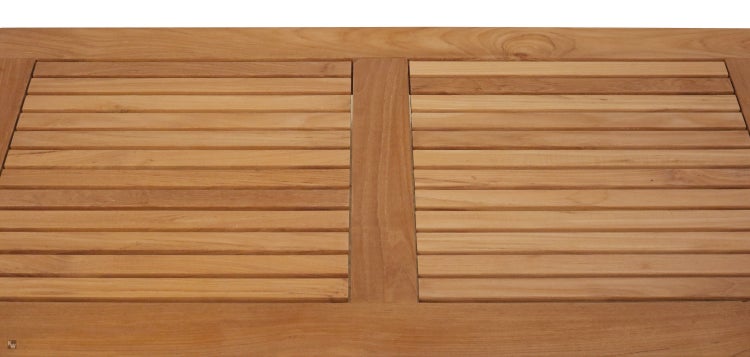 Teak Loungetisch Massivholz 120 x 60 cm premium wetterfest