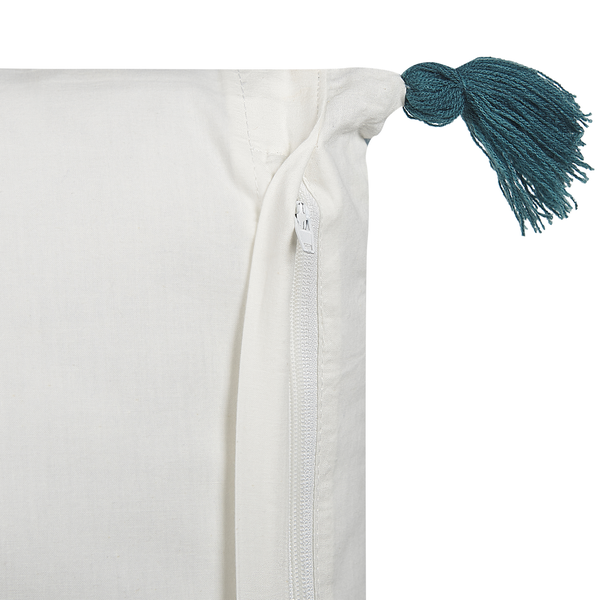 Dekokissen 2er Set RUMEX Baumwolle 45 x 45 cm Blau Blumenmuster