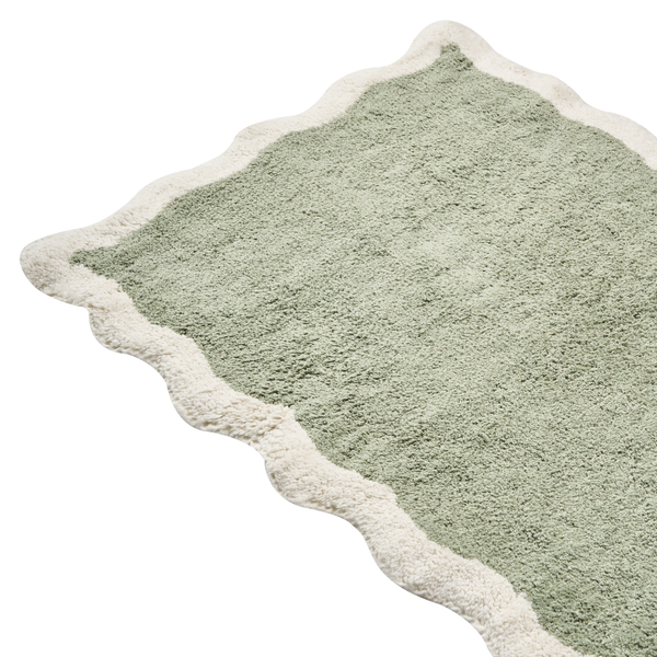 Teppich mit gewelltem Rand