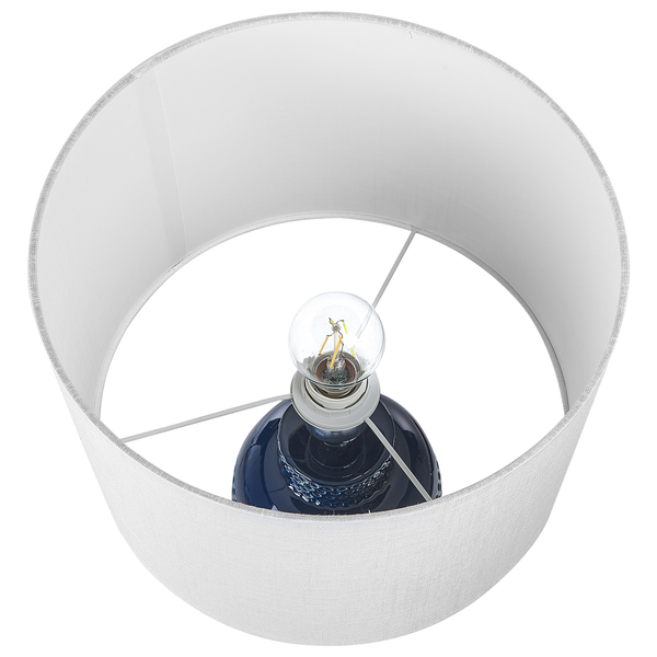 Tischlampe PERLIS Keramik Marineblau