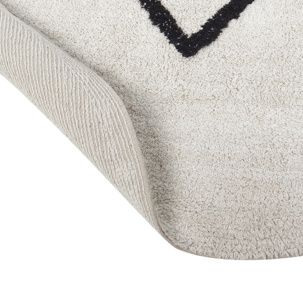 Kinderteppich HEART Beige ø 140 cm Baumwolle