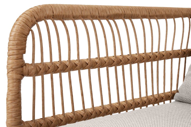 Nina Gartensofa 2 pers. Inkl. Auflagen, beige. 141 X 72 X 65 cm