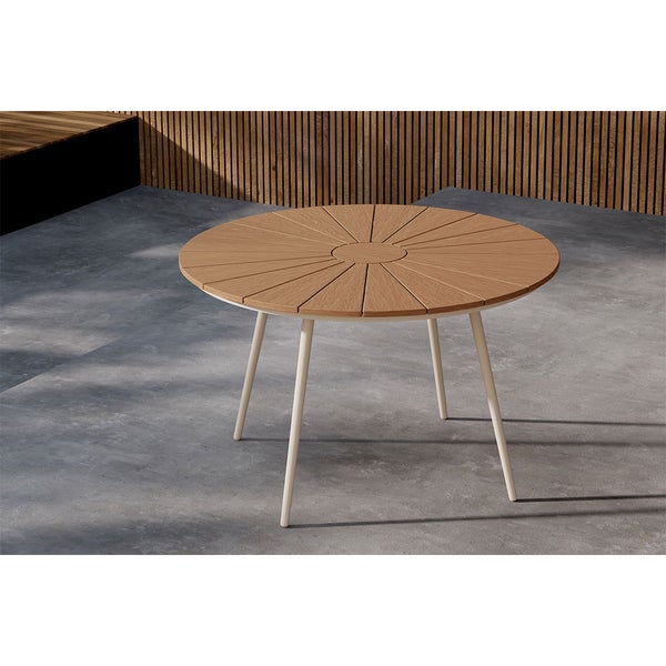 San Vito Gartentisch Ø120cm beige. 120 X 120 X 74 cm