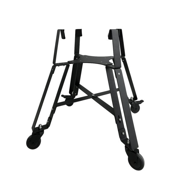 Grillwagen aus Metall mit Rollen