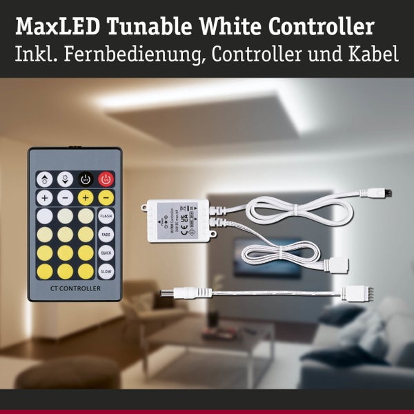 LED-Streifen mit Stromversorgung und Zigbee Logo