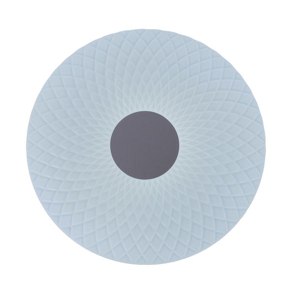 Runde Deckenleuchte mit geometrischem Muster