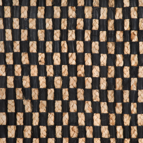 Teppich GERCE Schwarz 140 x 200 cm Echtleder