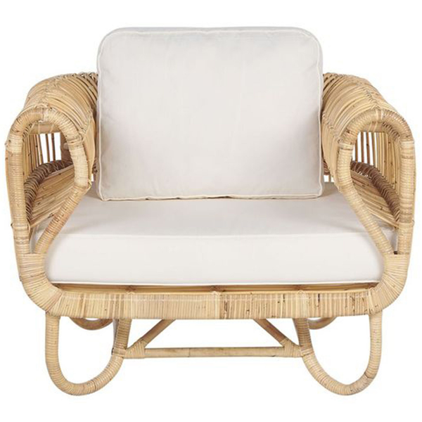 Gartensessel DOLCEDO Rattan Naturfarben
