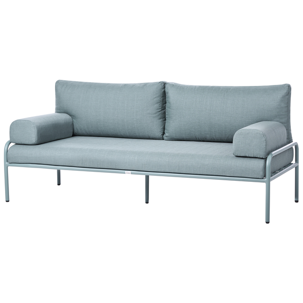 Gartensofa mit Textilbezug und Metallgestell