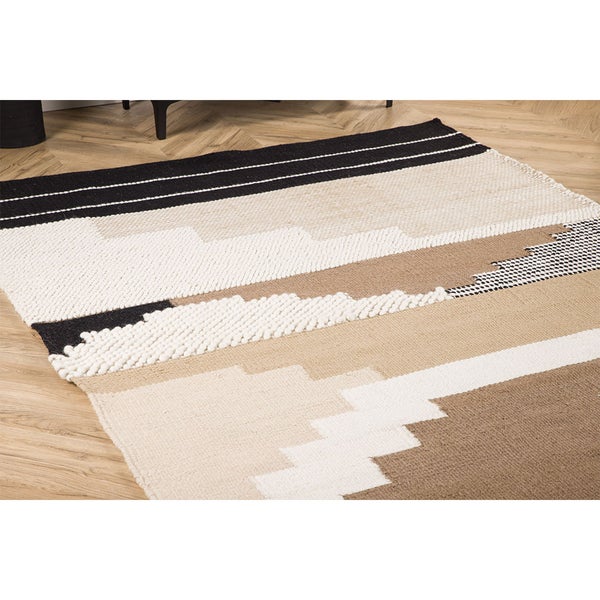 Aston Teppich 350x254cm Braun. 254 X 350 X 2 cm