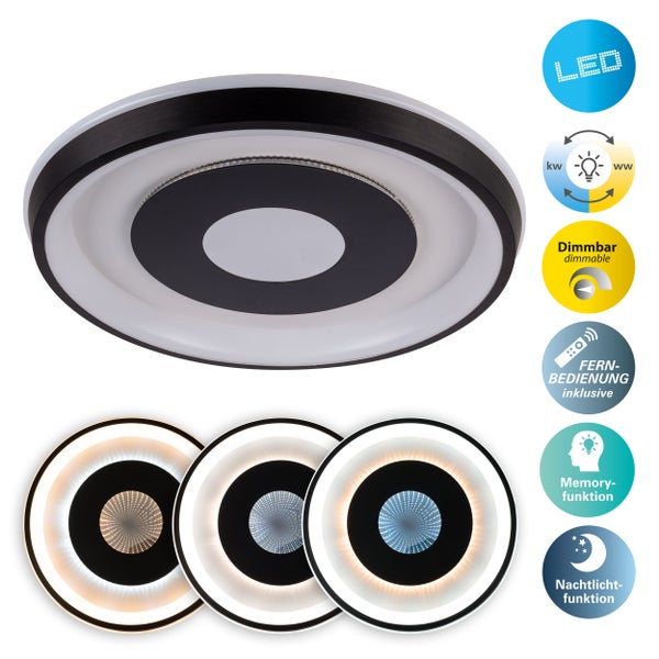 LED Deckenleuchte mit Dimmfunktion und Fernbedienung