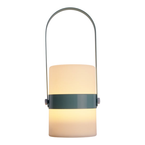 LED Dekoleuchte Neo mint, Deko, Tischlampe aus Metall und Kunststoff, grün, mit fest verbauten LEDs, für Esszimmer, Wohnzimmer, Balkon und Terrasse, 28 cm hoch