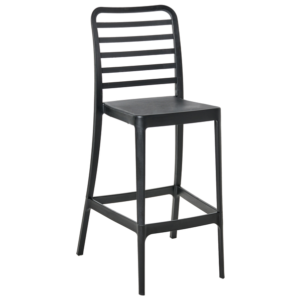 Set mit 4 Barstühlen SECEDA Kunststoff Schwarz