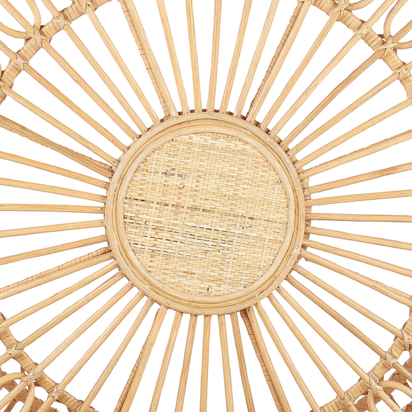 Couchtisch RANDAZZO Rattan Hellbraun