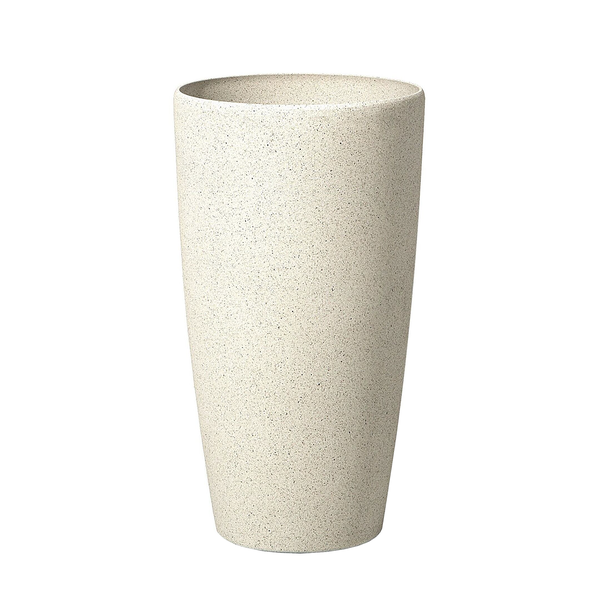 Set mit 2 Blumentöpfen ABDERA 31 cm Hellbeige
