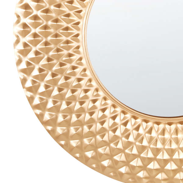 Wandspiegel COMBE 60 cm 60 cm Metall Gold