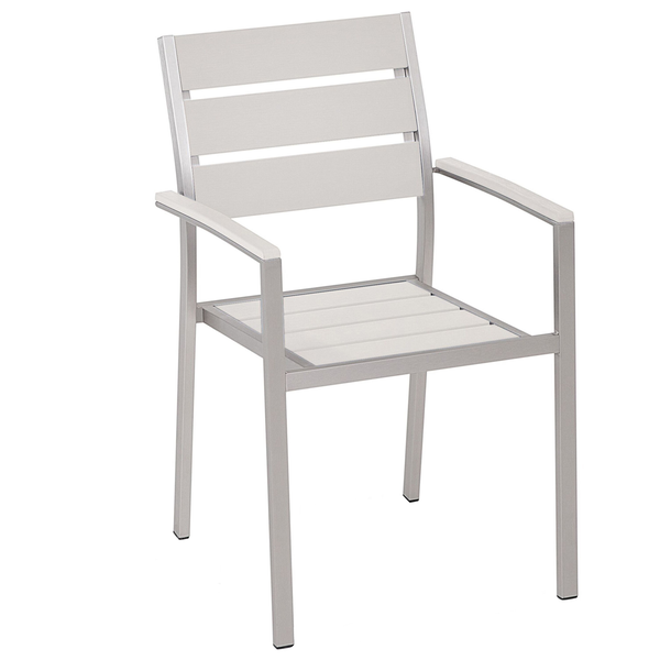 Gartenstuhl 6er Set VERNIO Weiß