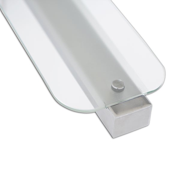 Glasablage mit Metallhalterung