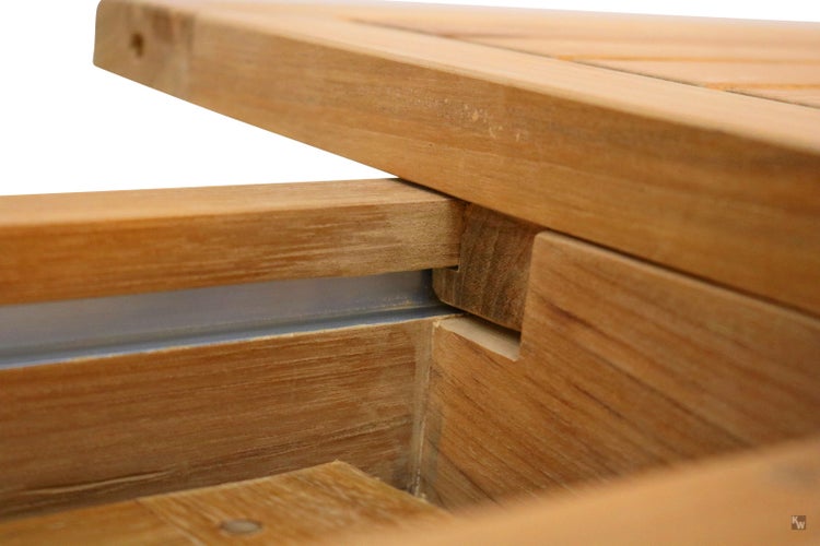 Gartentisch Teak ausziehbar 120 cm rund Holztisch extra massiv