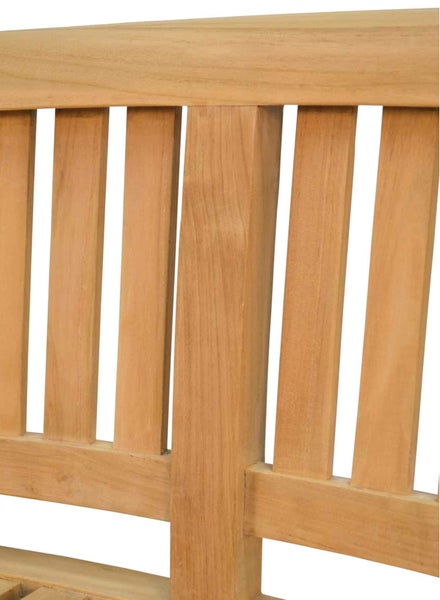 Gartenbank Bananenbank Teak Sitzbank Holz Balkon Terrasse HORNBACH