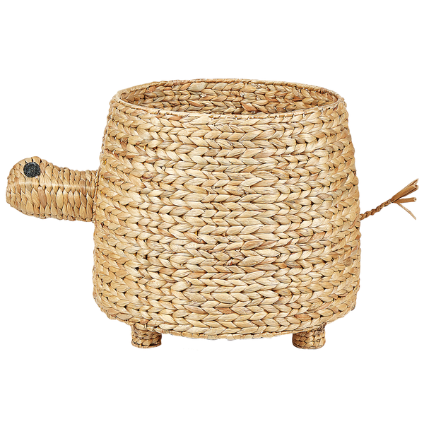 Dekorative Pflanzschale in Form einer Schildkröte aus Wasserhyazinthe