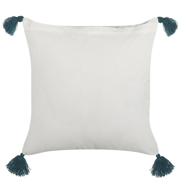 Dekokissen 2er Set RUMEX Baumwolle 45 x 45 cm Blau Blumenmuster