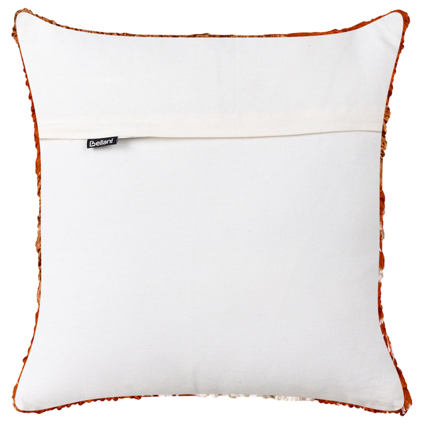 Beliani Dekokissen mit Zierrand auf der Rückseite