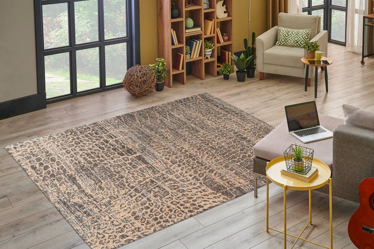 Flachflor Teppich Cornelia Beige Vintage 160 x 230 cm