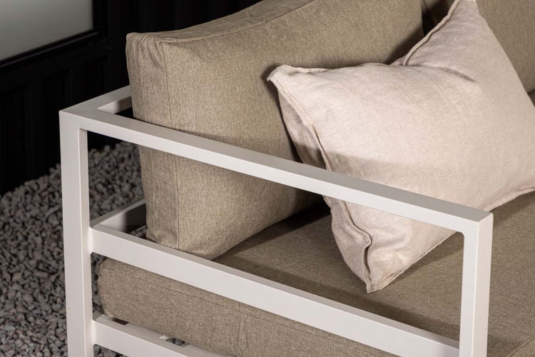 Copacabana Lounge-Set 2 Teile beige. 70 X 120 X 45 cm