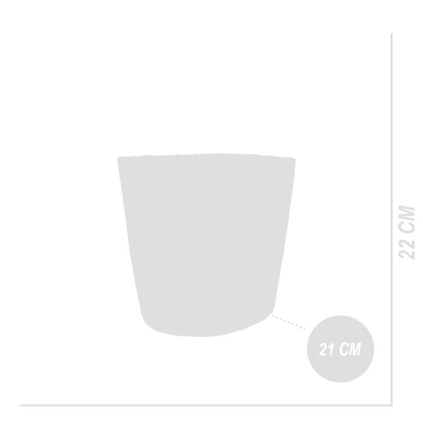 Bloomique - Geflochtener Blumentopf Maki - Set mit 2 Töpfen - Beige - Seegras - Korb für Pflanzen - Innen und Außen - H22x Ø21