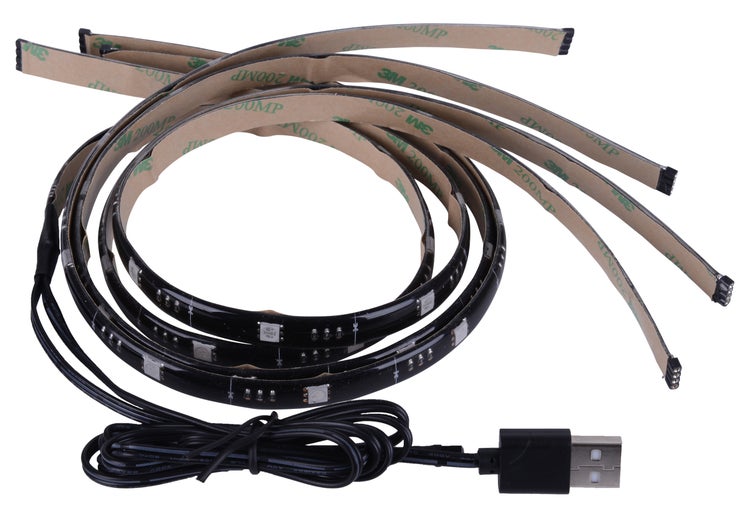 LED-Streifen mit USB-Anschluss und rückseitigem Klebeband