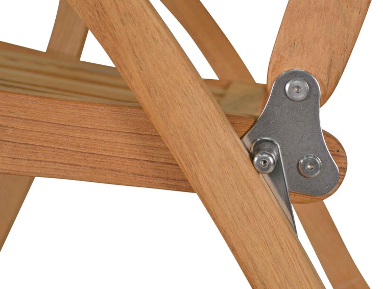 Teak Hochlehner Pisa für Garten wetterfest klappbar verstellbar