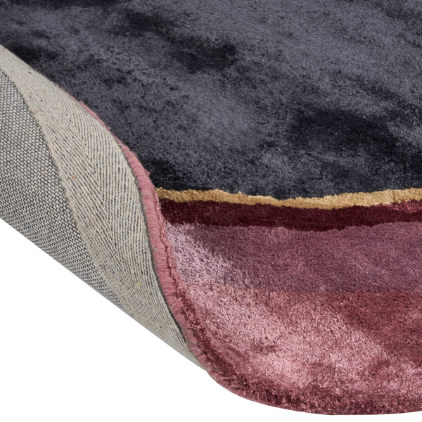 Teppich PITHORO Schwarz 160 x 230 cm Viskose