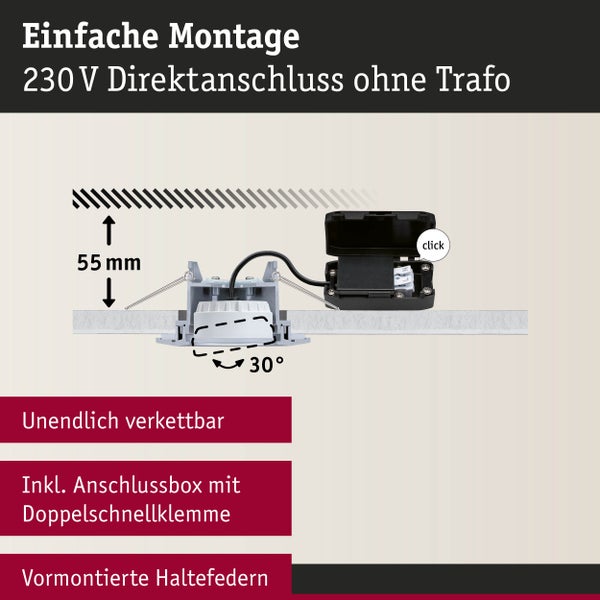 Schwarzer LED-Deckenspot