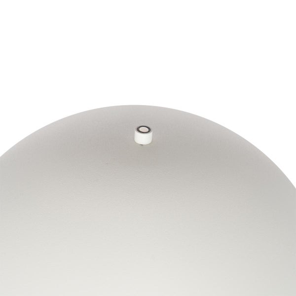 QAZQA - Modern AußenStehleuchte I Stehlampe I Standleuchte I Lampe I Leuchte weiß wiederaufladbar 3-stufig dimmbar - Keira Touch-funktion Dimmer I Dimmbar I Außenbeleuchtung - Kunststoff Rund - I (nic