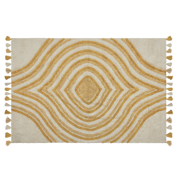 Teppich BINGOL Gelb 140 x 200 cm Baumwolle