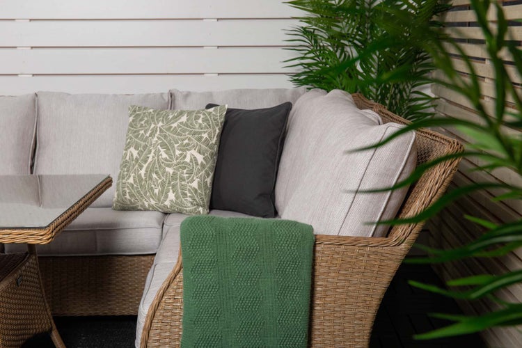 Vikelund Lounge-Set 2 Teile beige,natur. 100 X 100 X 88 cm