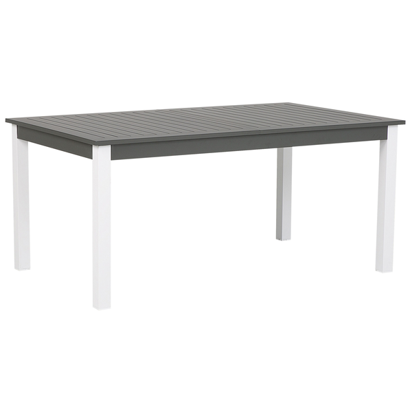 Gartenmöbel Set 6-Sitzer PANCOLE inkl. Kissen Metall Grau