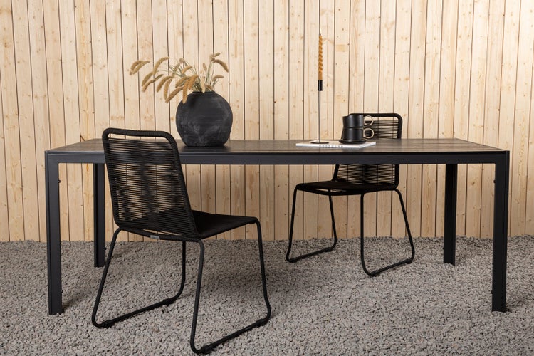 Break Esstisch schwarz. 90 X 205 X 74 cm