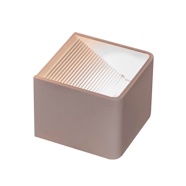 Akku-Wand-Leuchte CUBE magnetisch, ca 10 x 10 cm, aus weißem Metall, mit Bewegungssensor