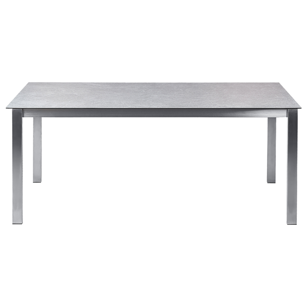 Gartenmöbel Set 4-Sitzer COSOLETO/GROSSETO Sicherheitsglas Marmor Optik Grau